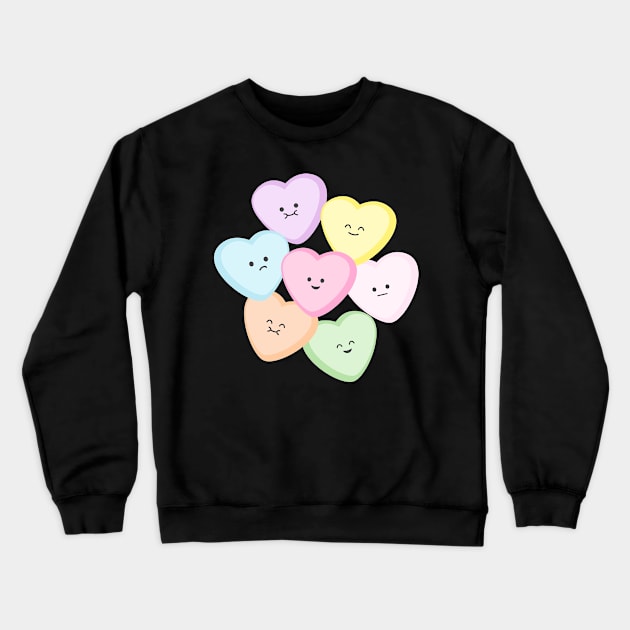 Candy Hearts | by queenie's cards Crewneck Sweatshirt by queenie's cards